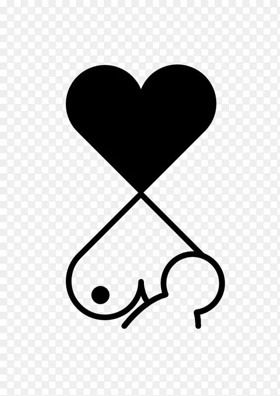 象征心脏自由电脑图标-母乳喂养