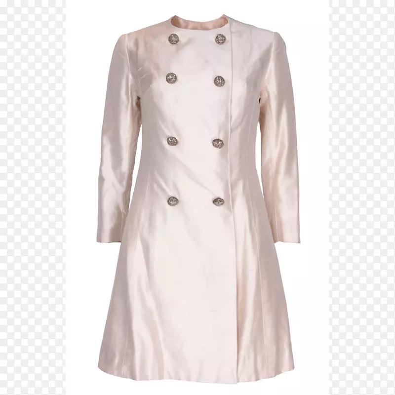 20世纪50年代大衣连衣裙-丝绸