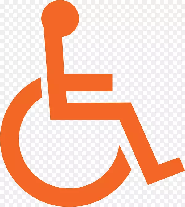 轮椅残疾标志残疾泊车许可证剪贴画-Atatü；rk