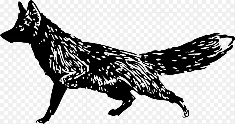 北极狐红狐剪贴画-狐狸