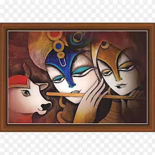 Radha Krishna油画-Radha Krishna