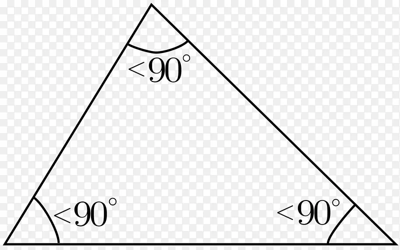 尖钝三角形内直角三角形
