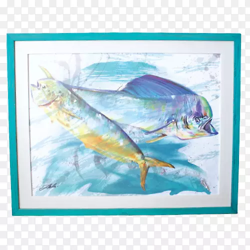 海洋水彩画鱼类海洋生物-海洋生物