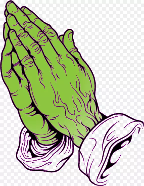 祈祷之手绘制祈祷彩绘本-祈祷
