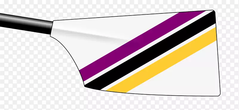 黄色体育用品紫色角划艇