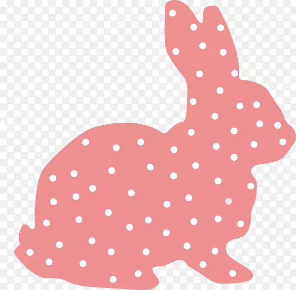 复活节兔荷兰兔圆点剪贴画水彩画兔子