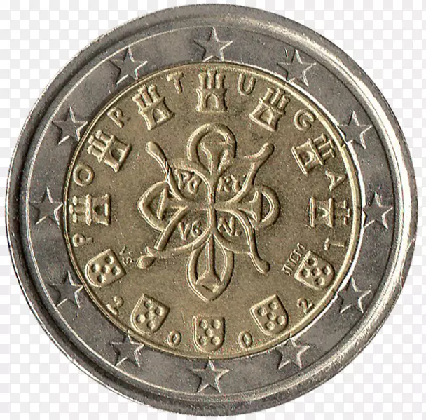 葡萄牙2欧元硬币1欧元硬币-葡萄牙