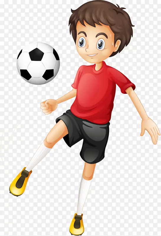 足球运动员卡通片艺术-儿童游戏