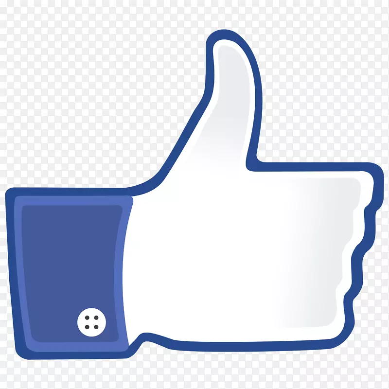 facebook社交媒体像按钮拇指信号一样