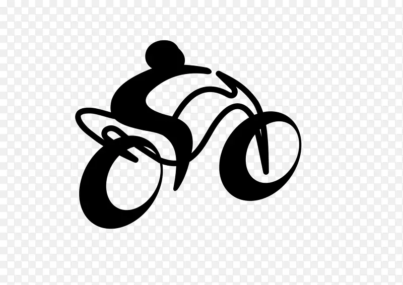 摩托车运动自行车剪贴画.摩托车交叉