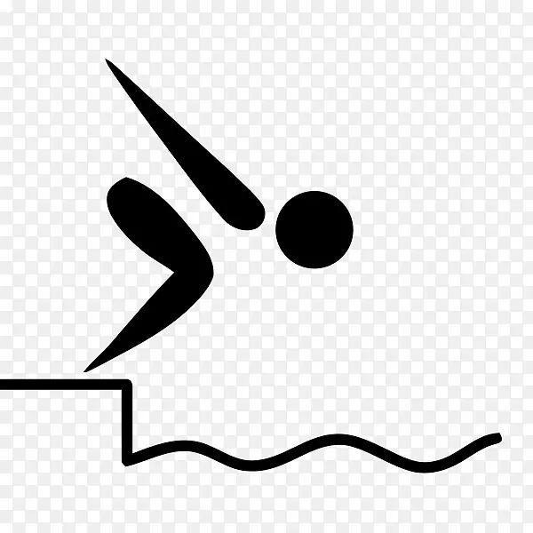 奥运会游泳象形文字奥林匹克运动剪贴画游泳