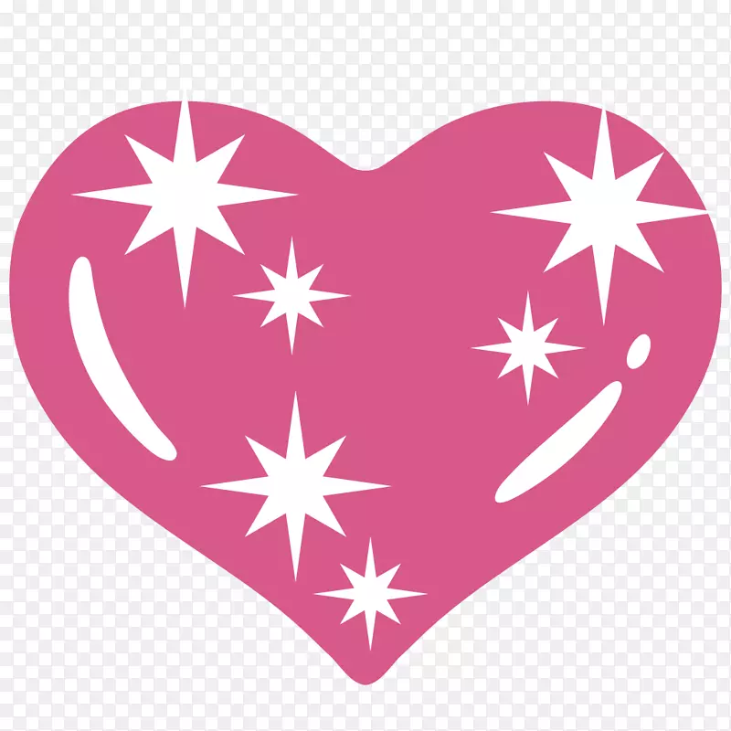 表情符号android心脏Unicode-火花