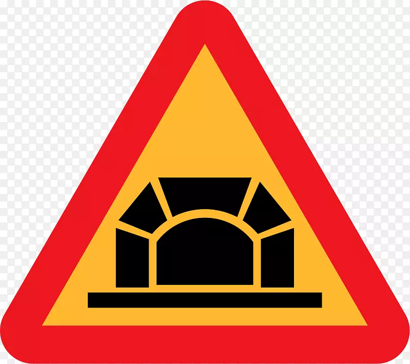 交通标志隧道警告标志行车-隧道