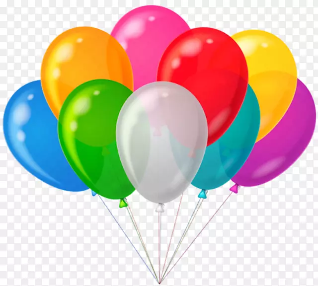 气球氦气派对生日水彩画气球