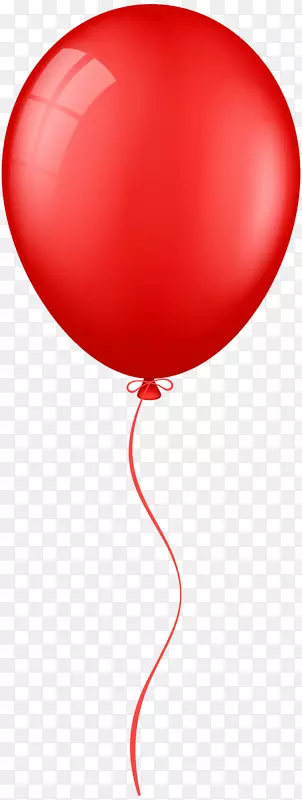 气球红夹艺术.水彩画气球