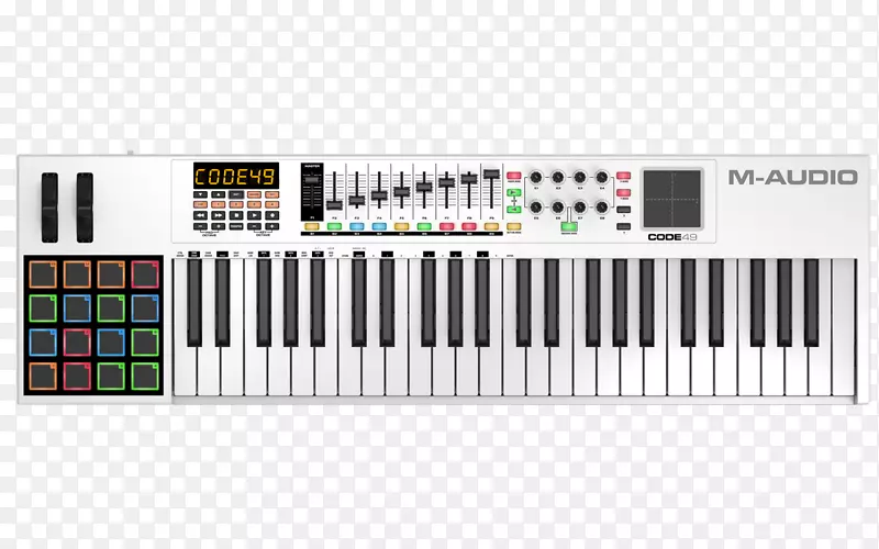 MIDI控制器m音频midi键盘音乐键盘代码