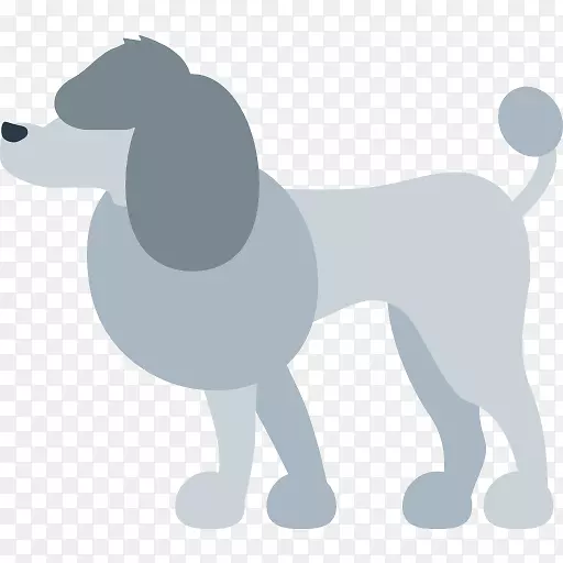 狮子狗小狗表情符号动物犬品种-贵宾犬
