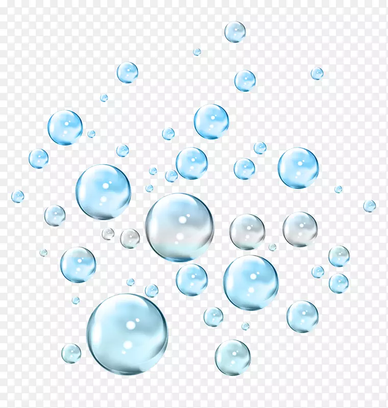 肥皂泡沫蓝滴夹艺术.水玻璃