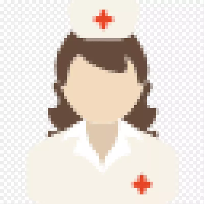 计算机图标护理医学儿科医院-医生和护士