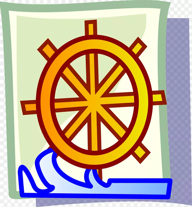 水轮计算机图标船舶的轮夹艺术方向盘
