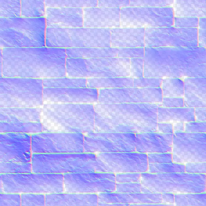 纹理映射正常映射凹凸映射周围遮挡-砖块