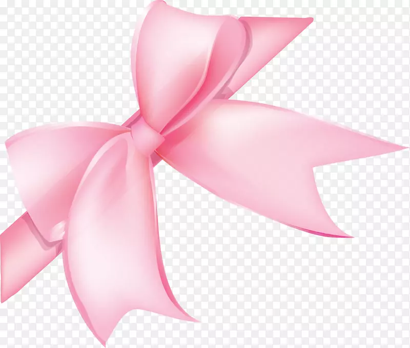 玫瑰粉色剪贴画节-蝴蝶结