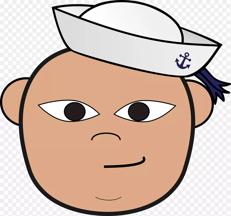 一名水手去参加海军的艺术航海剪贴画。
