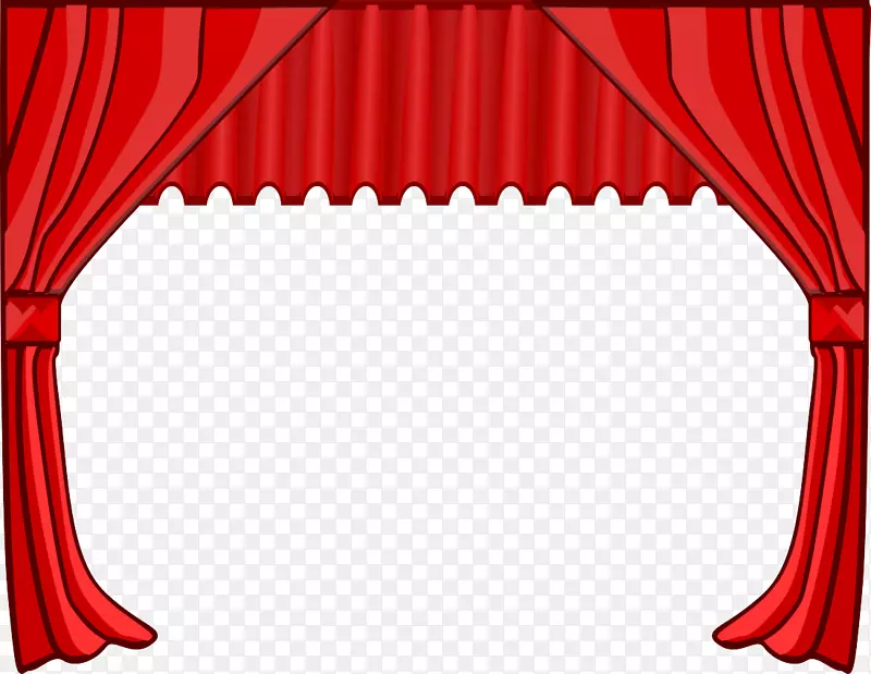 剧院，电影院，窗帘和舞台窗帘，剪贴画-电影院