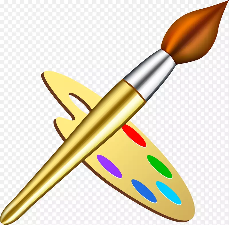 调色板画笔-免版税艺术家-画笔