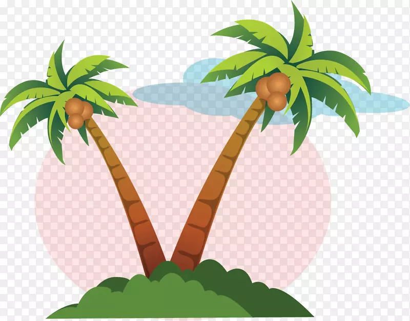 图层剪贴画-椰子树