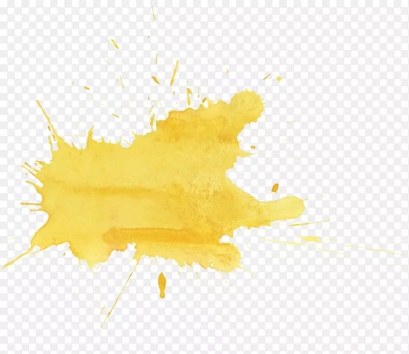 水彩画黄色桌面壁纸.水彩背景