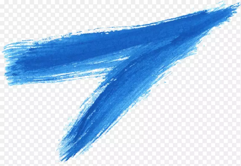 水彩画海豚-蓝色水彩
