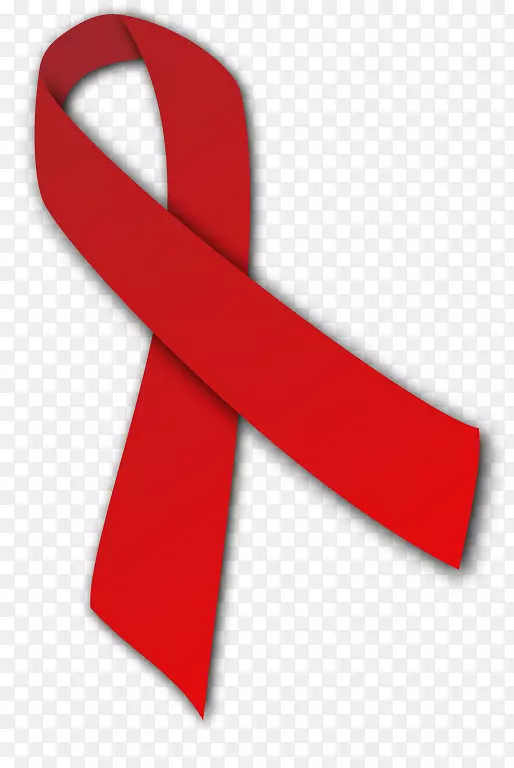 艾滋病流行病学红丝带剪贴画-红丝带