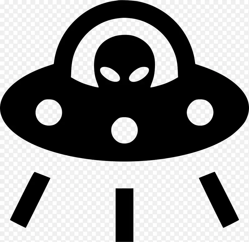 计算机图标外星生命不明飞行物飞碟-UFO
