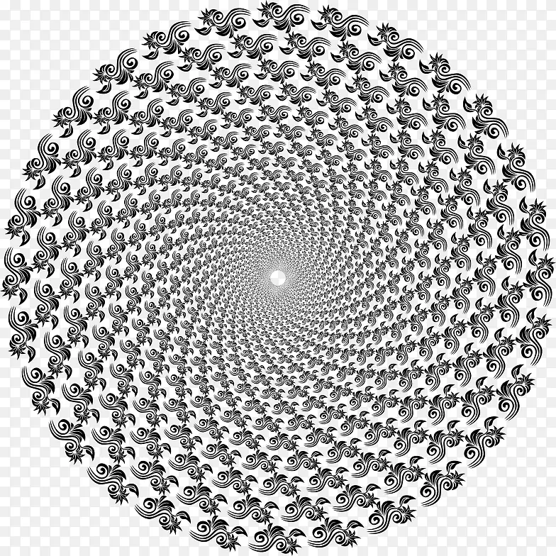 粒子Fraser螺旋错觉光学错觉漩涡-母题