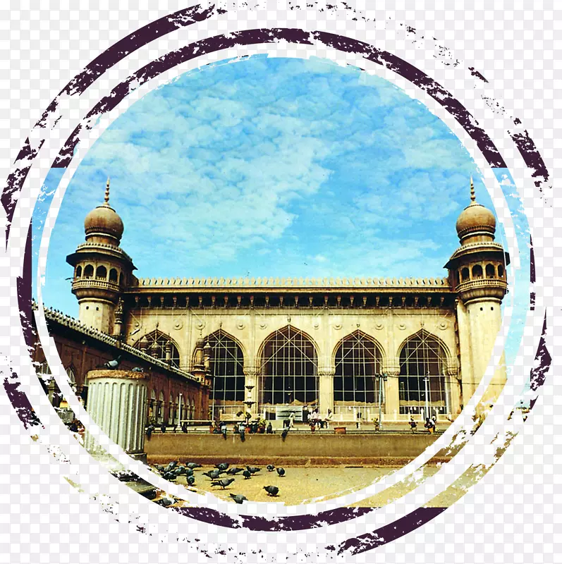 Charminar Makkah masjid，海得拉巴Golkonda Salar Jung博物馆Qutb shahi坟墓-海得拉巴