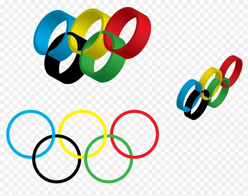 2014年冬季奥运会2012年夏季奥运会2024年夏季奥运会标志-奥林匹克五环