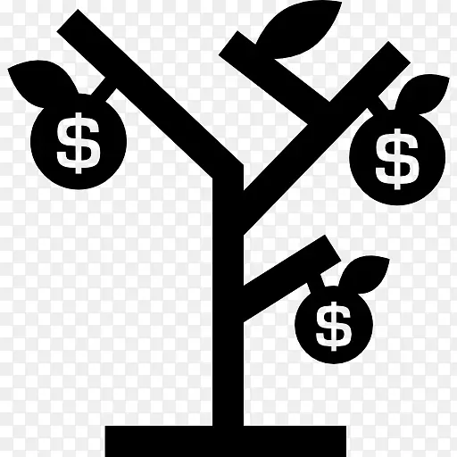 计算机图标货币-货币树