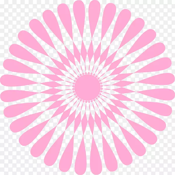 幻象.光学幻象光学运算艺术.粉红色的花