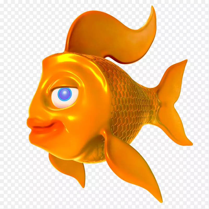 金鱼ZBrush 3D计算机图形数字绘画素描金鱼