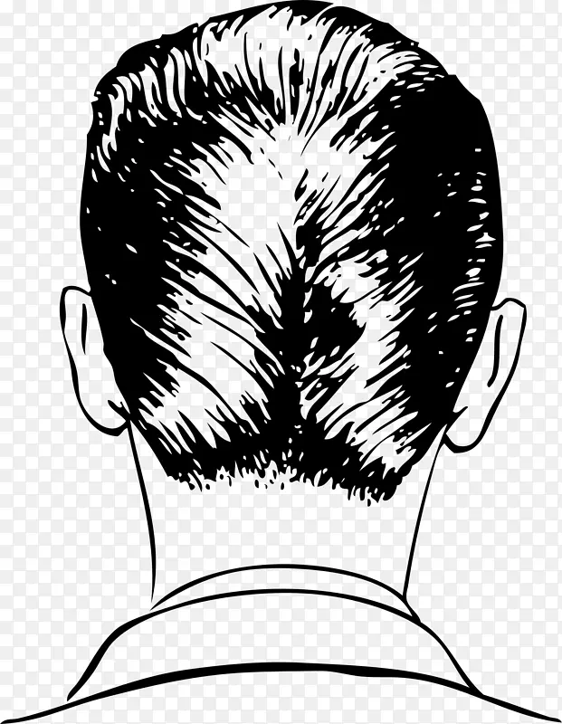 20世纪50年代梳鸭尾巴发型理发师