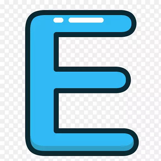 字母大小写计算机图标.字母e