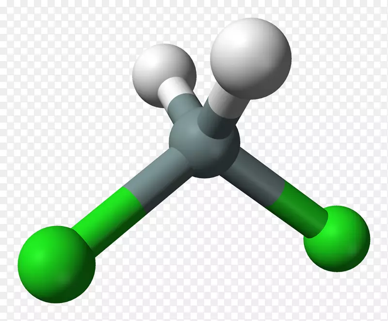 二氯硅烷二氯甲烷Lewis结构球棒模型分子球