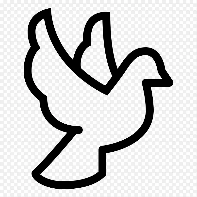 计算机图标鸽子作为符号.鸽子