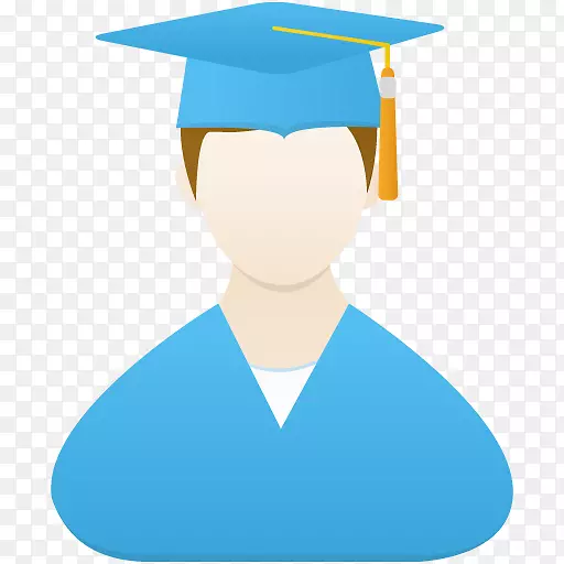 毕业典礼电脑图标设计学位广场学术帽-毕业生