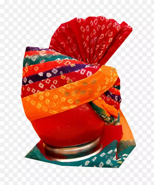 斋浦尔Rajasthani Safa Rishah Safa收藏头巾-头巾