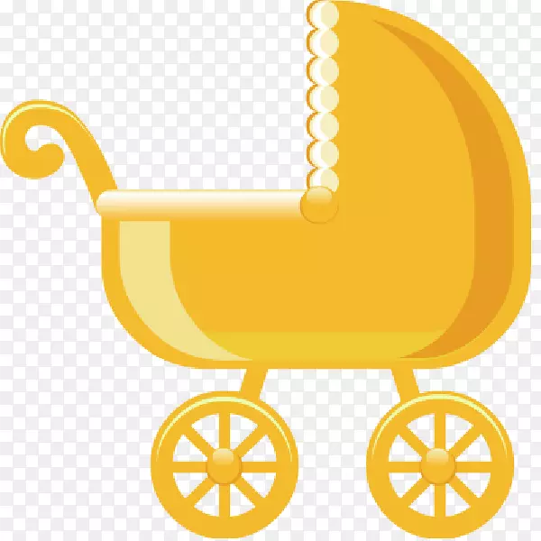 婴儿运输婴儿黄色剪贴画-泰迪