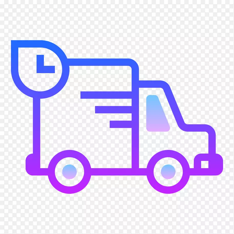 计算机图标货物运输搬迁-交货