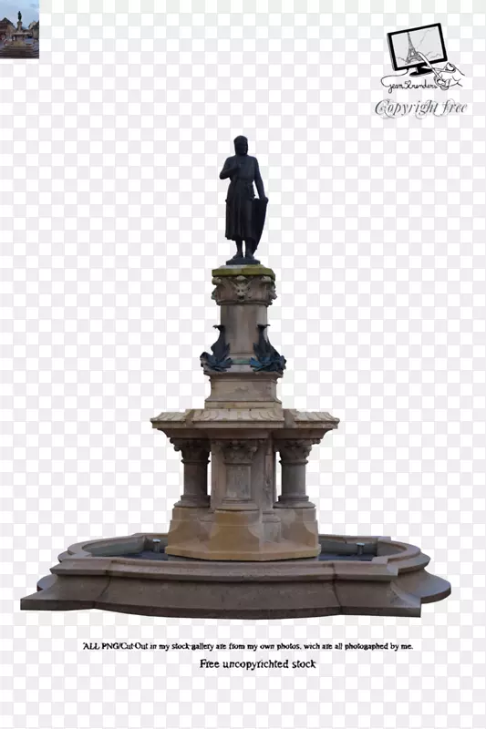 科尔马雕像纪念碑艺术喷泉-喷泉