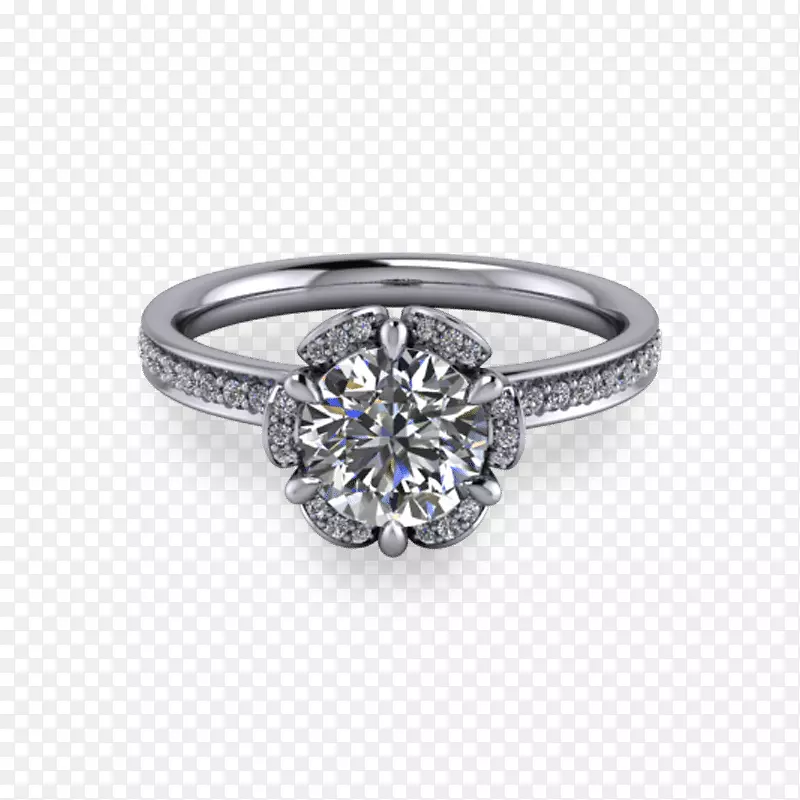 订婚戒指珠宝宝石钻石花环
